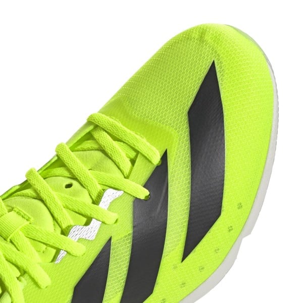 Adidas Adizero DistanceStar - Unisex Track and Field Spikes - Lucid Lemon/Core Black/Halo Silver
