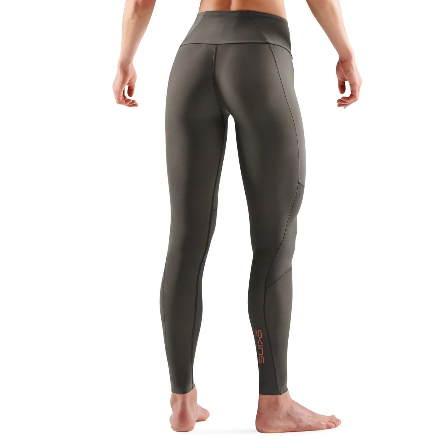 Skins Series-5 Womens Recovery Compression Long Tights - Charcoal