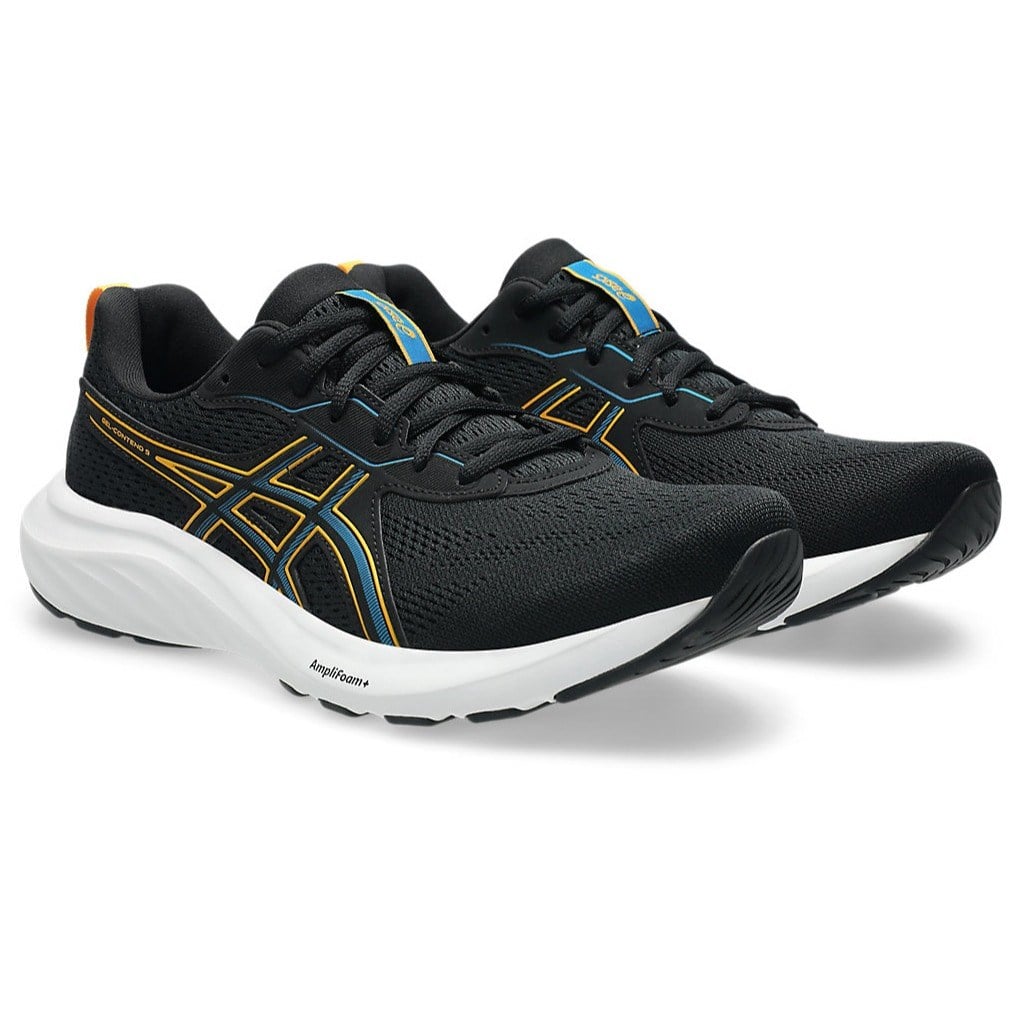 Asics Contend 9 - Mens Running Shoes - Black/Yamabuki