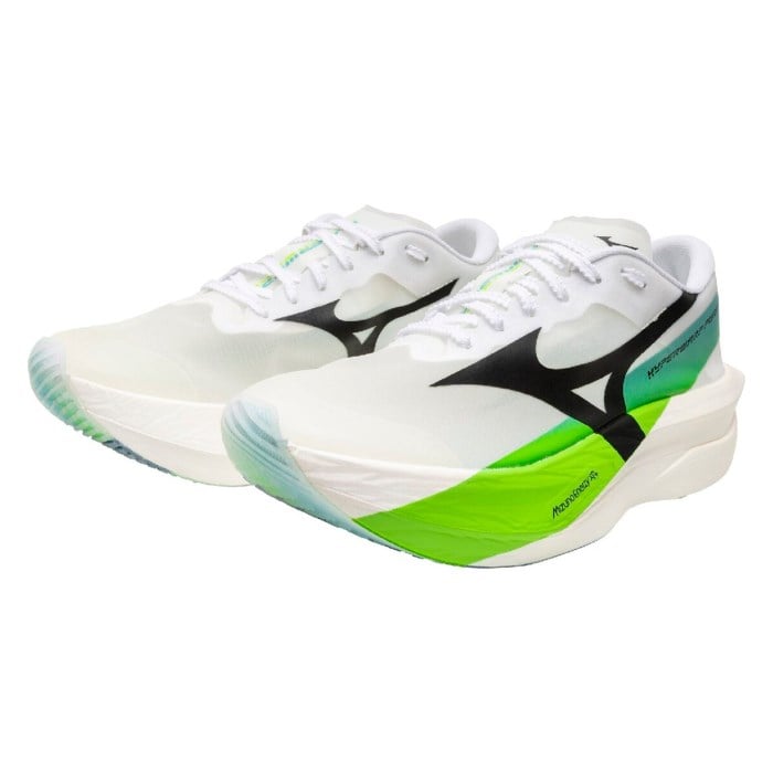 Mizuno Hyperwarp Pure 2 - Unisex Racing Shoes - White/Black/Lime Burst - image 5