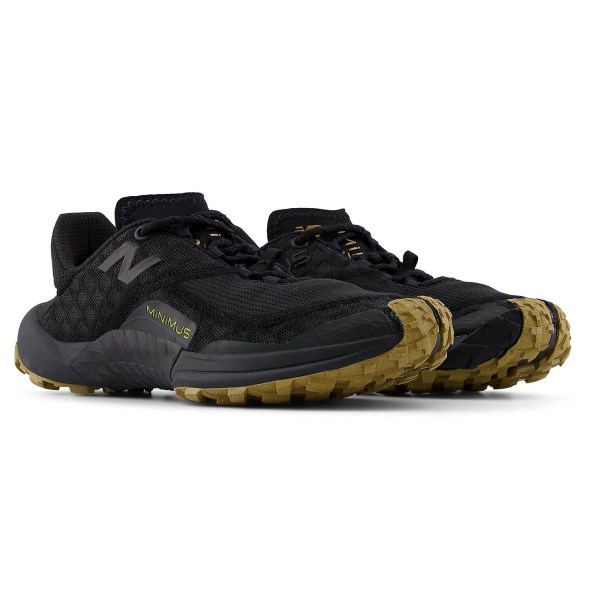 New Balance Minimus Trail - Womens Trail Running Shoes - Black/Black/Great Plains