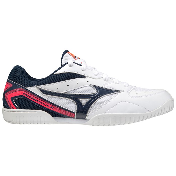 Mizuno Crossmatch Plio Rx4 - Mens Table Tennis Shoes - White/Dress Blues