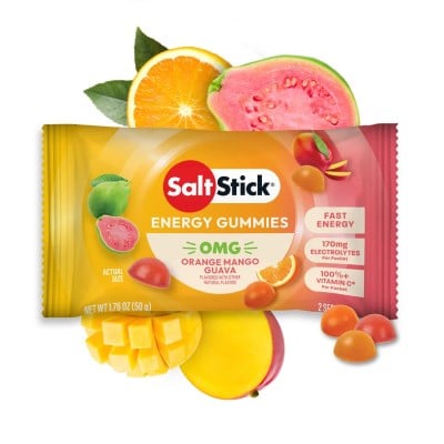 SaltStick Energy Gummies - 8 Count Packet - Orange Mango Guava