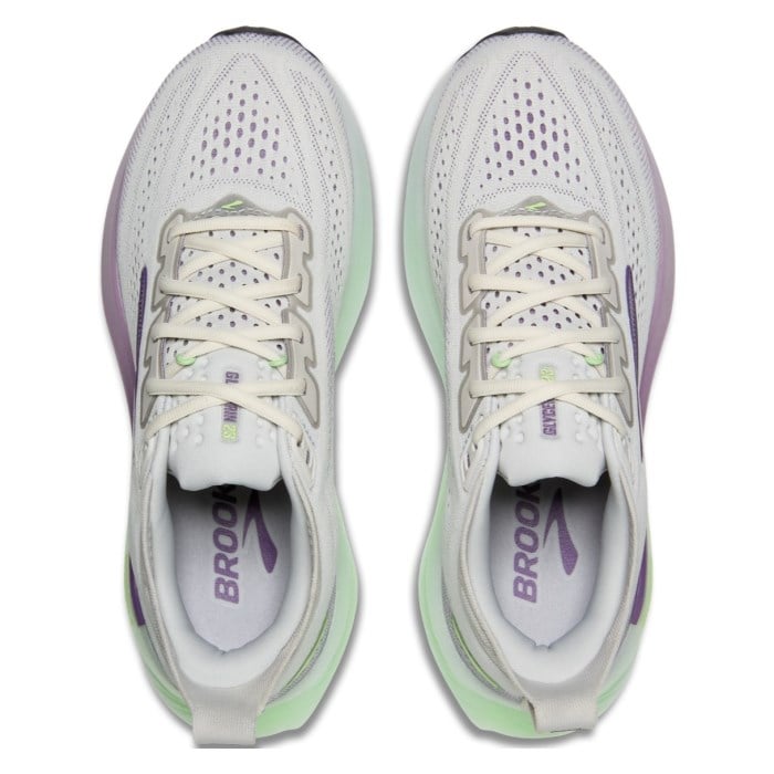 Brooks Glycerin 23 - Womens Running Shoes - Antarctica/Grape/Green - image 4