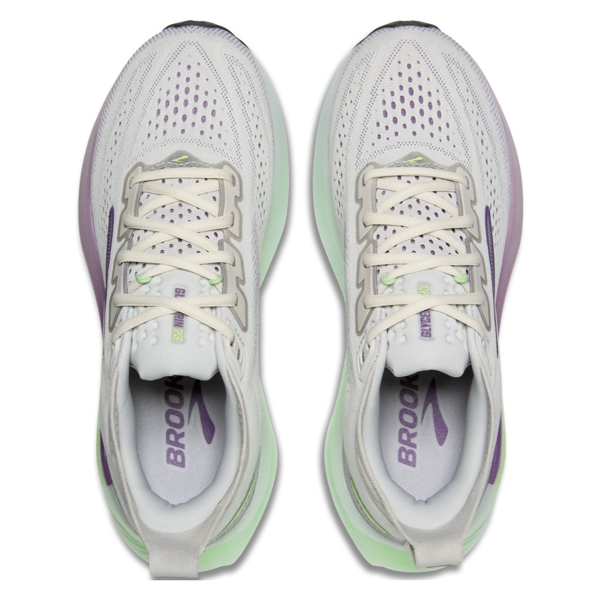 Brooks Glycerin 23 - Womens Running Shoes - Antarctica/Grape/Green - image 4