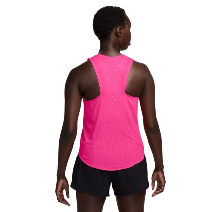 Nike Dri-Fit Aeroswift Womens Running Singlet - Hyper Pink/Black - image 2