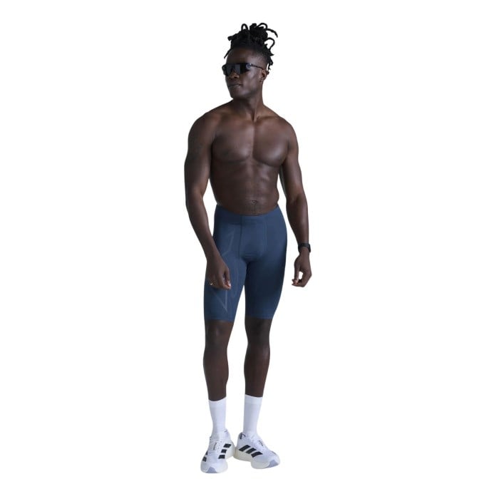 2XU Light Speed Mens Compression Shorts With Back Storage - Majol/Majol Reflective - image 3