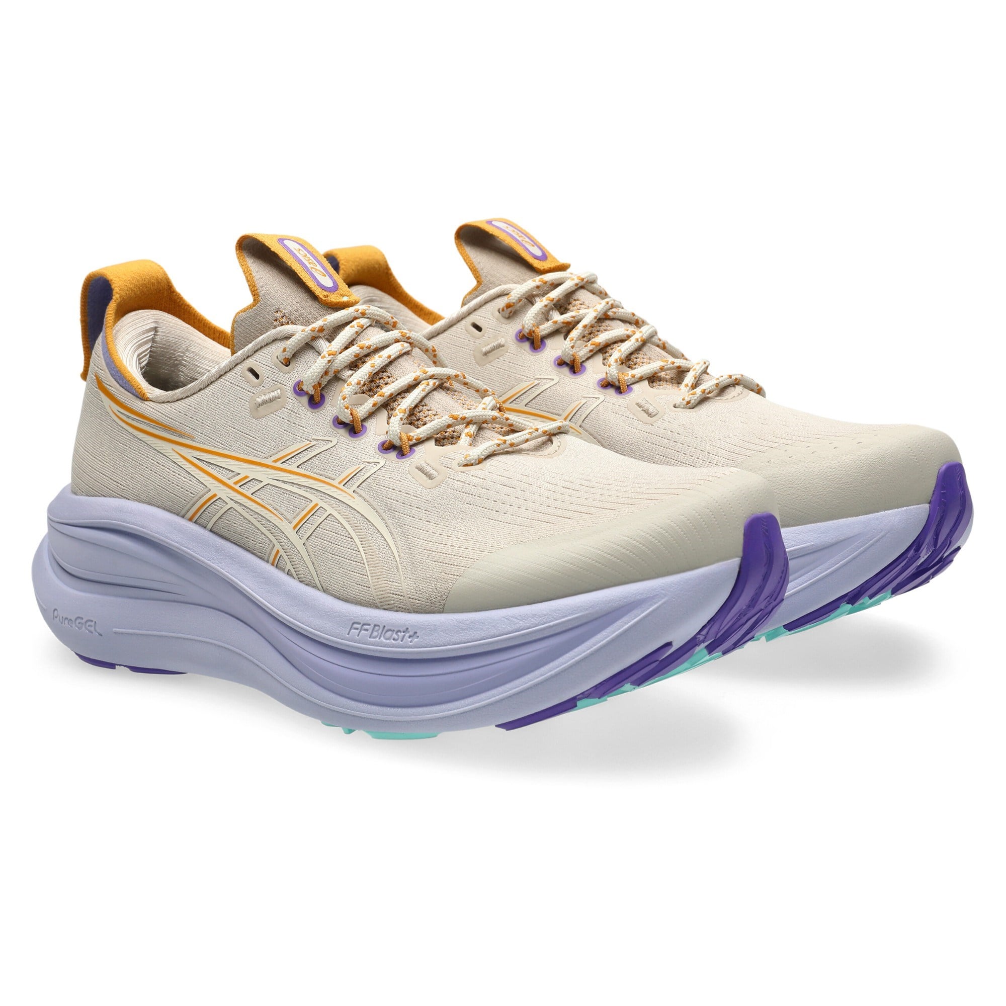 Asics Gel Nimbus 28 TR - Womens Trail Running Shoes - Simply Taupe/Fresh Air - image 2