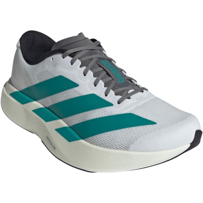 Adidas Adizero Evo SL - Mens Running Shoes - Cloud White/Pure Teal/Grey Four