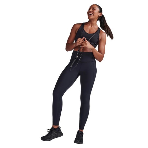 2XU Form Soft Touch Hi-Rise Womens Compression Tights - Black/Black