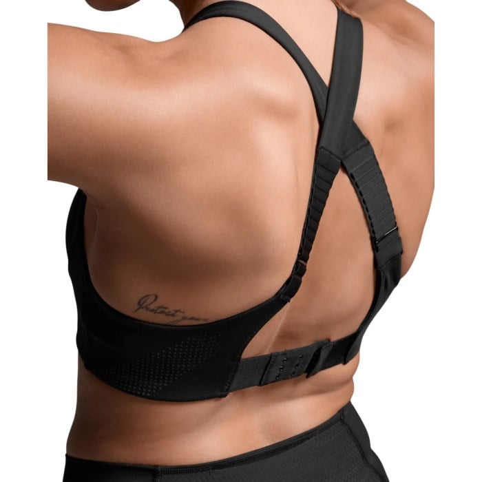 2XU Light Speed High Impact Womens Bra - Black/Silver Reflective