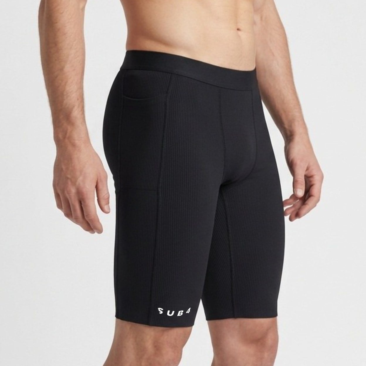 SUB4 Fast Running Tights - Black - Black - image 2