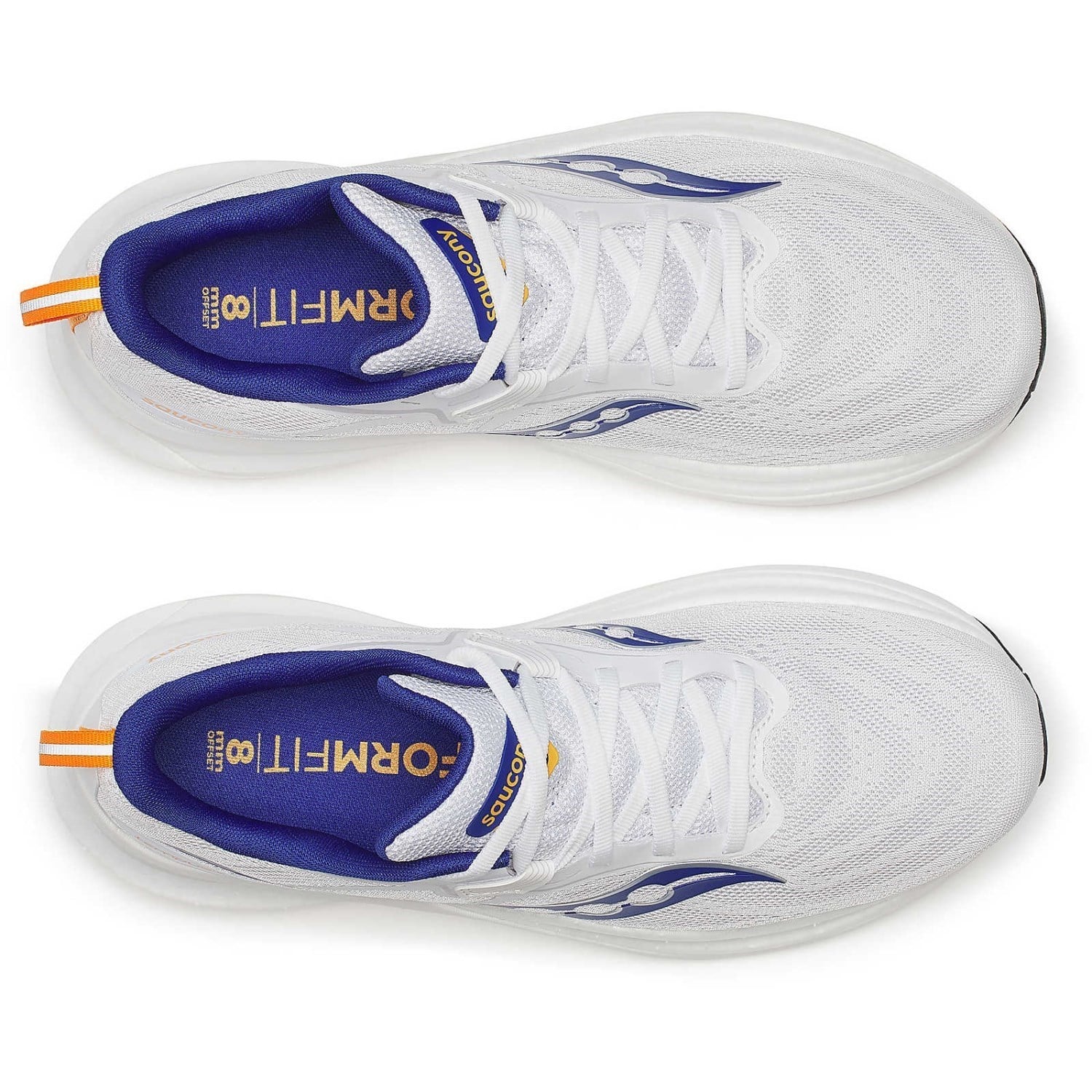 Saucony Tempus 2 - Mens Running Shoes - White/Peel