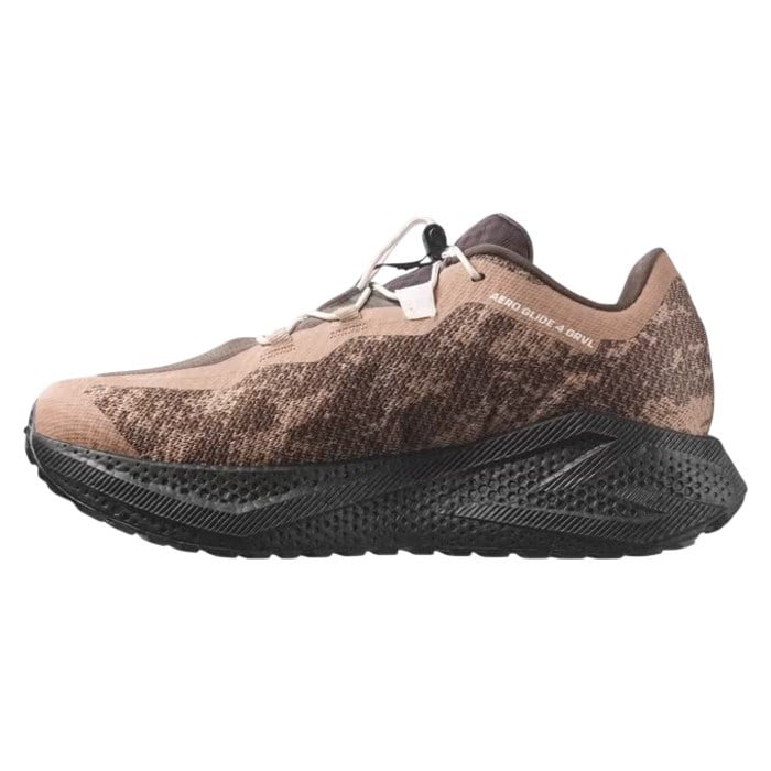 Salomon Aero Glide 4 GRVL - Mens Trail Running Shoes - Burro/Black/Vanilla Ice - image 2