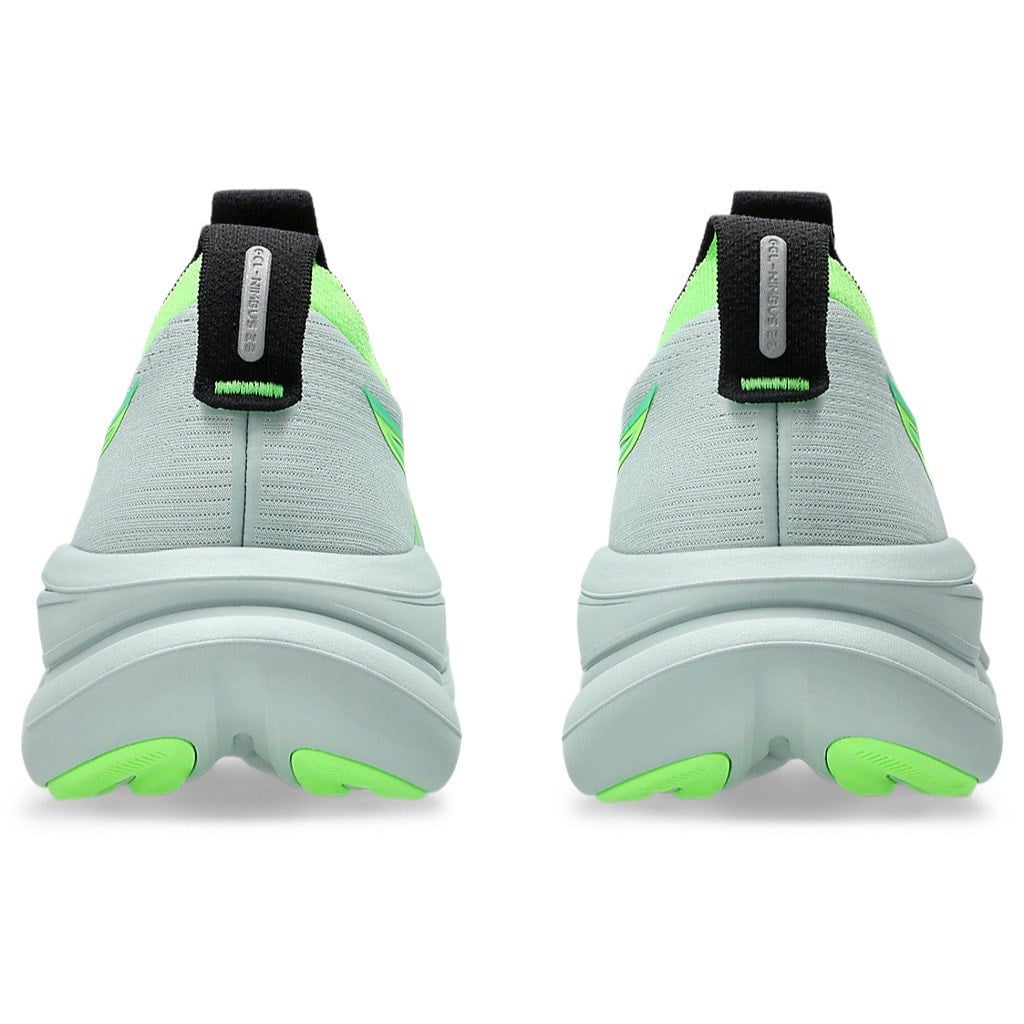 Asics Gel Nimbus 28 - Mens Running Shoes - Cold Moss/Illuminate Green