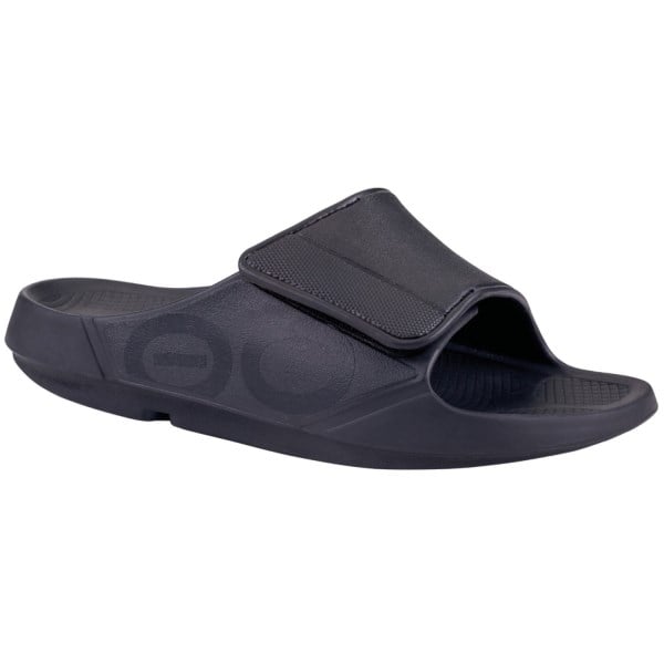 OOFOS OOAHH Sport Flex - Unisex Recovery Slides - Black Matte