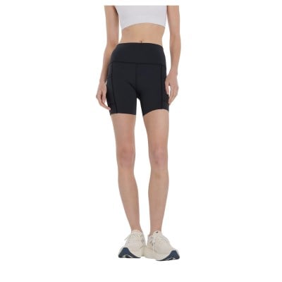 New Balance Sleek Pocket Hi-Rise Womens 6 Inch Shorts