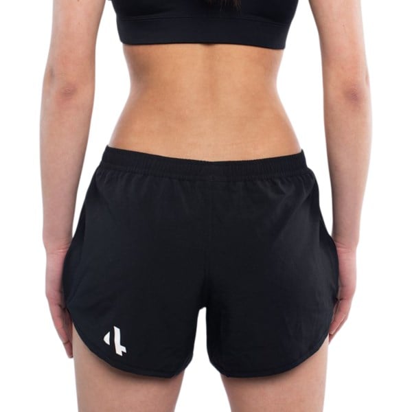 Sub4 Classic Side Split Womens Running Shorts - Black