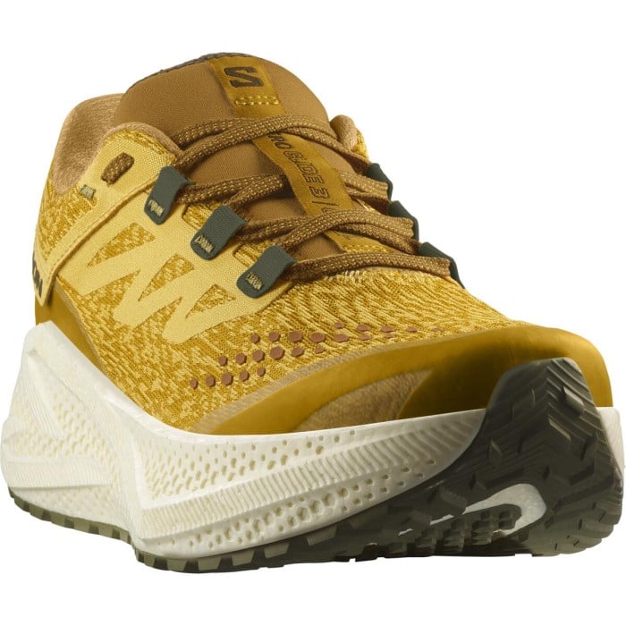 Salomon Aero Glide 3 GRVL - Mens Running Shoes - Spicy Mustard/Vanilla/Ice Deep Lichen Green