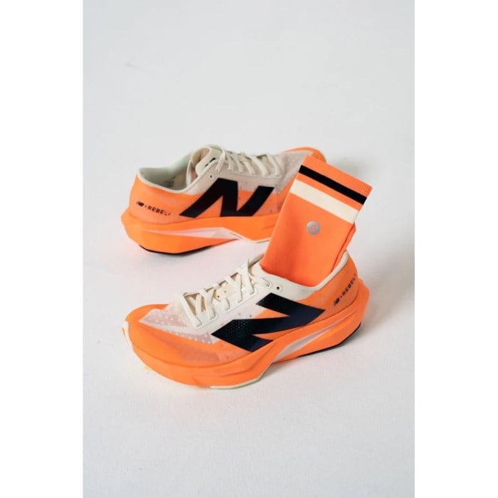 Shyu Half Crew Racing Socks - Mango/Cream/Black