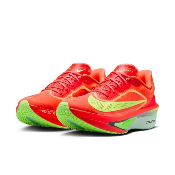 Nike Zoom Fly 6 - Womens Racing Shoes - Bright Crimson/Cave Purple/Lime Blast