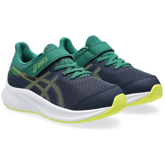 Asics Patriot 13 PS - Kids Running Shoes - Midnight/Citron