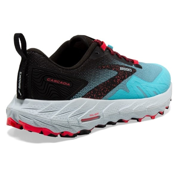 Brooks Cascadia 17 - Womens Trail Running Shoes - Bluefish/Black/Diva Pink
