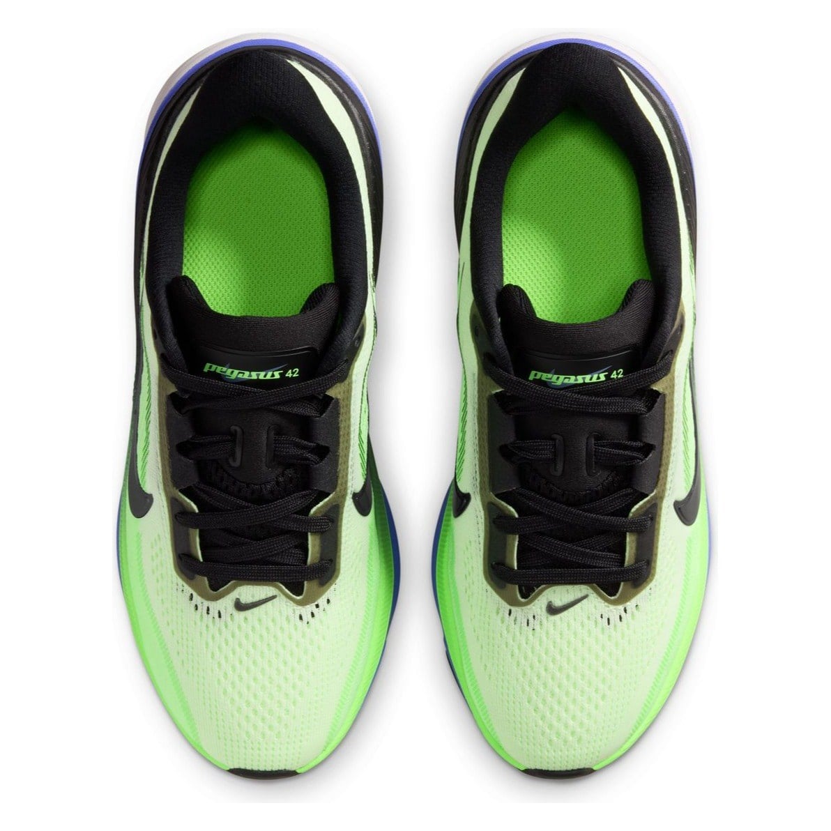 Nike Pegasus 42 Next Nature GS - Kids Running Shoes - Volt Tint/Black Spruce/Sapphire