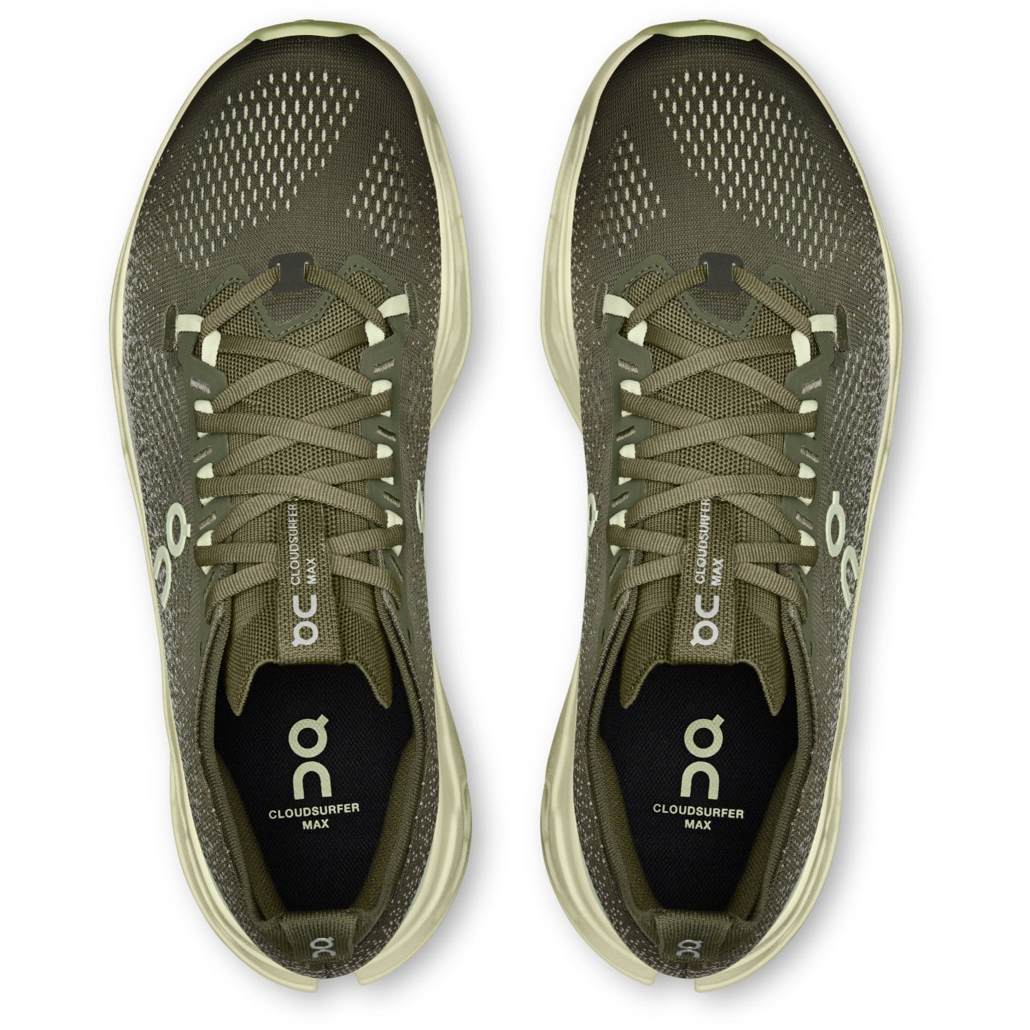 On Cloudsurfer Max - Mens Running Shoes - Olive/Seedling