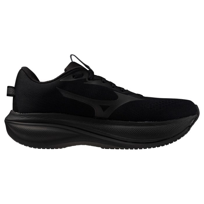 Mizuno Wave Rider 30 - Mens Running Shoes - Black/Black - image 2