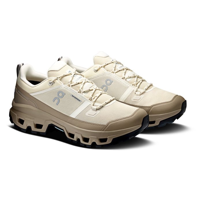 On Cloudrock Low Waterproof - Mens Hiking Shoes - Grain/Soba - image 2