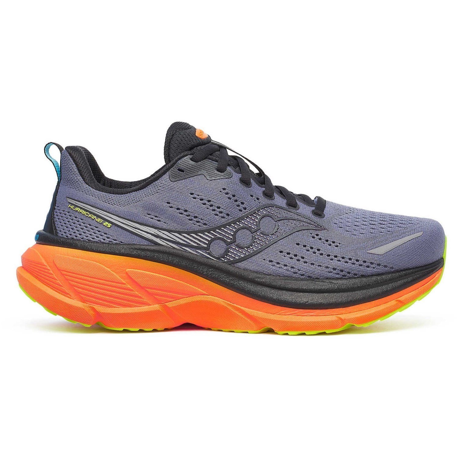 Saucony Hurricane 25 - Mens Running Shoes - Shadow/Vizi