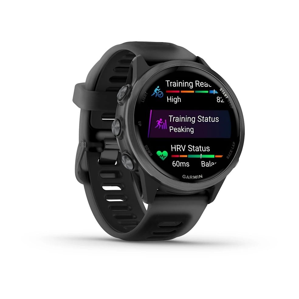 Garmin Forerunner 570 42mm - Advanced GPS Running Smartwatch - Slate Grey/Translucent Black/Black