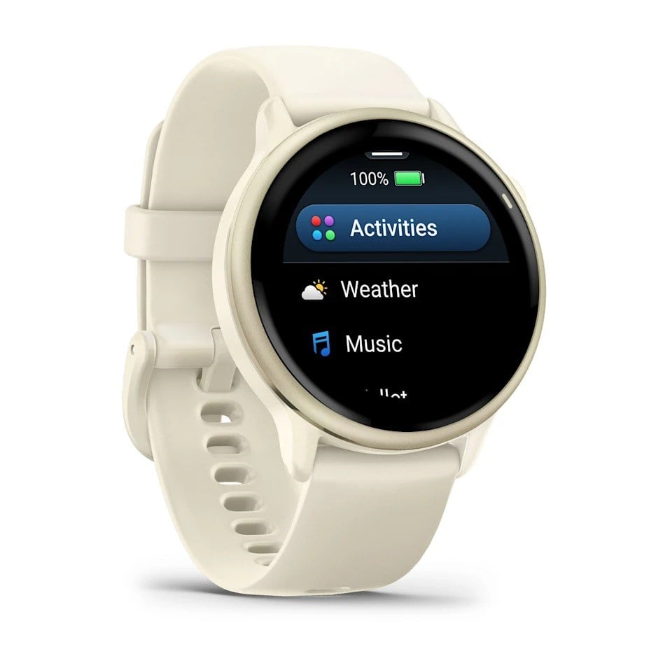 Garmin Vivoactive 6 GPS Smartwatch - Bone/Lunar Gold - image 3