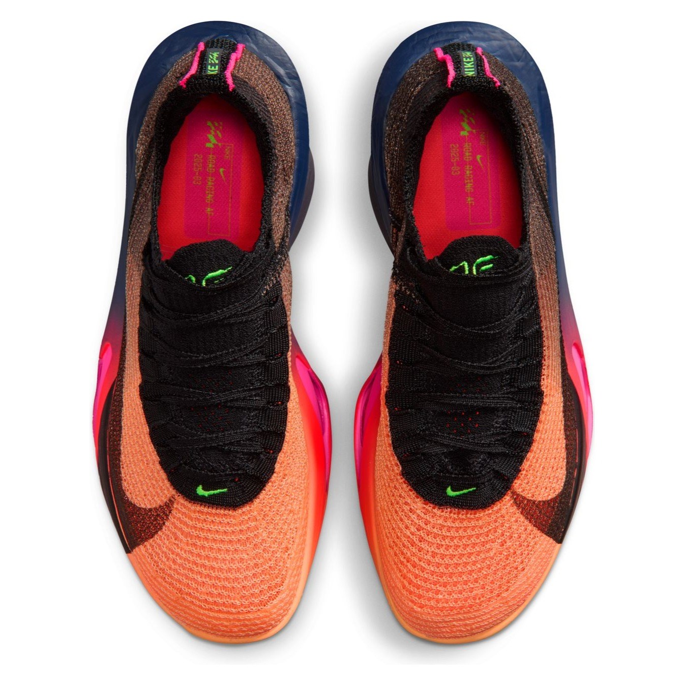 Nike Air Zoom Alphafly 3 GLAM - Womens Racing Shoes - Orange Pulse/Black/Purple Dynasty