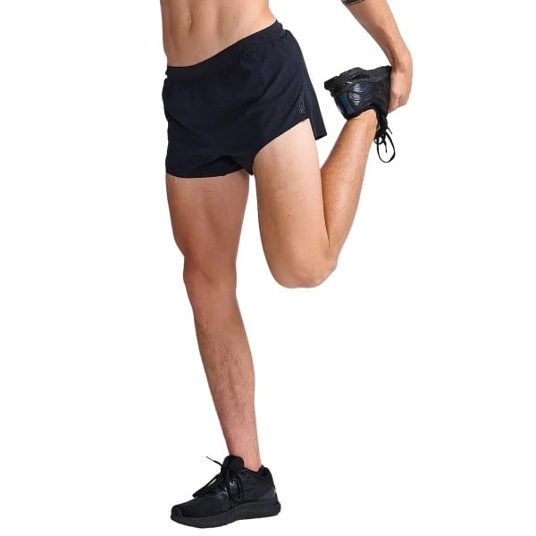 2XU Light Speed 3 Inch Mens Running Shorts - Black/Black Reflective