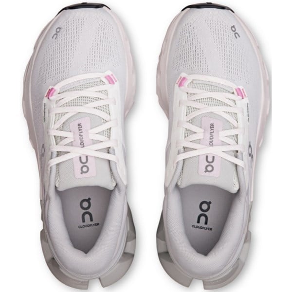 On Cloudflyer 5 - Womens Running Shoes - White/Glacier