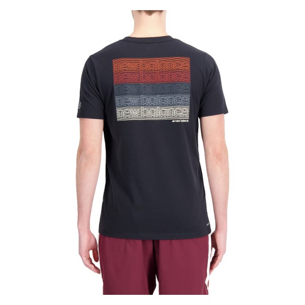 New Balance Tenacity Heathertech Mens Graphic T-Shirt - Black/Multi
