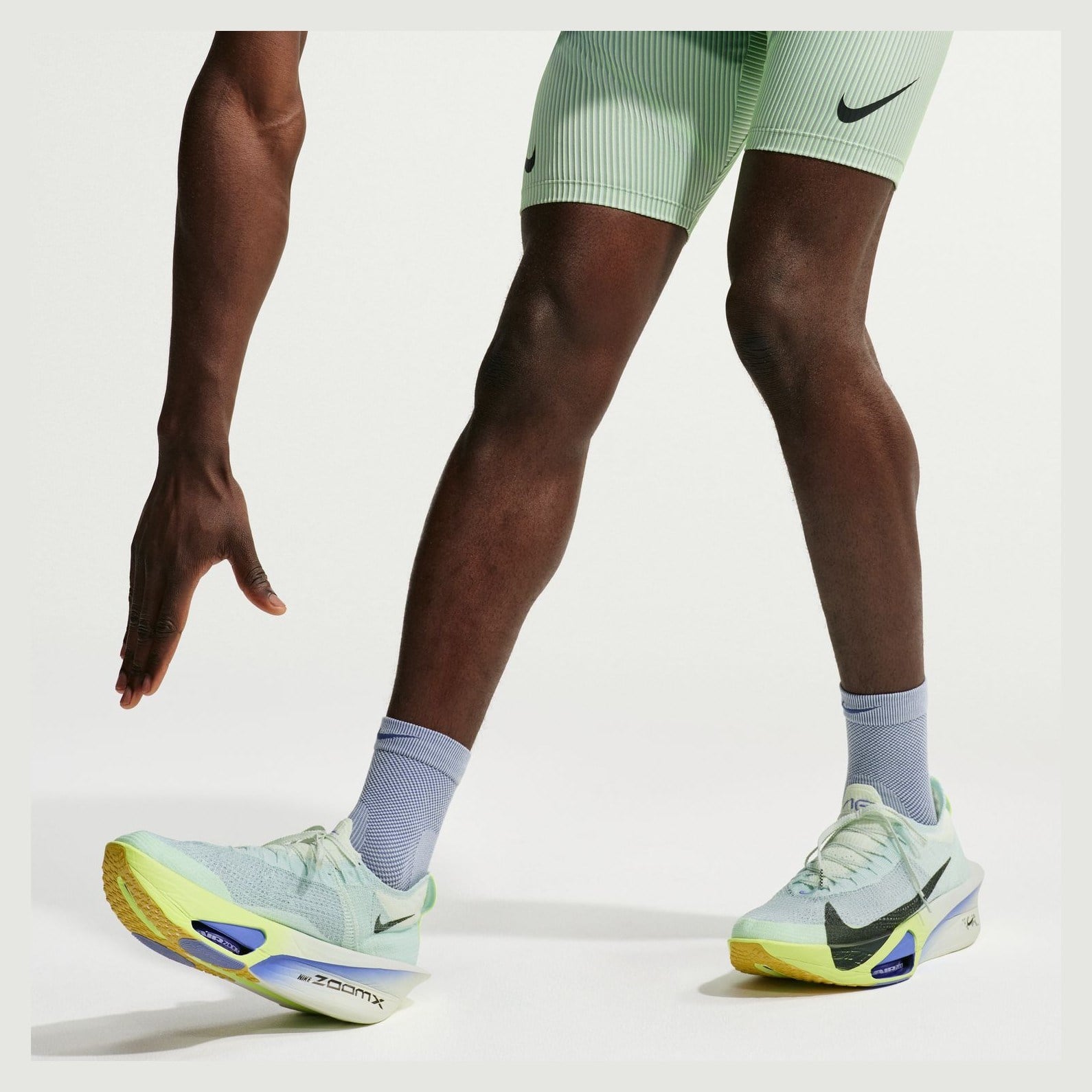 Nike Lightweight Crew Running Socks - Hyrdrogen Blue/Mystic Navy - image 8