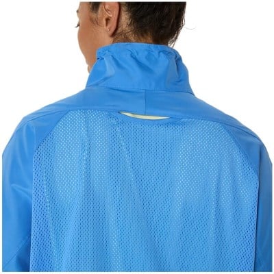 Asics Nagino Actibreeze Womens Running Short Jacket - Blue Coast