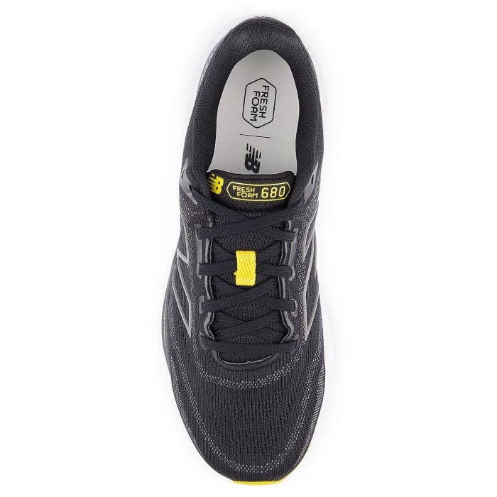 New Balance Fresh Foam 680v8 - Mens Running Shoes - Black/Castlerock/Ginger Lemon