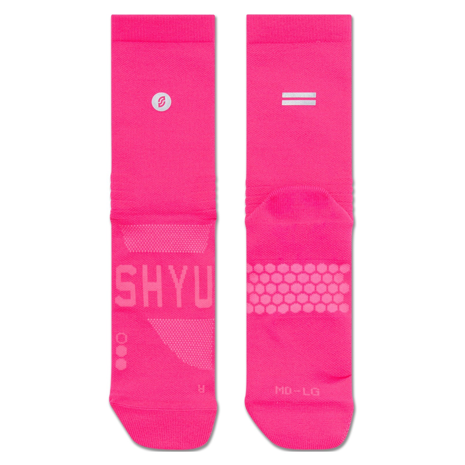 SHYU Crew Racing Socks - Pink/Pink/Pink - image 2