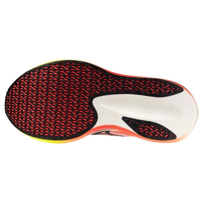 Mizuno Hyperwarp Pro - Unisex Racing Shoes - White/Black/Lava Orange - image 4