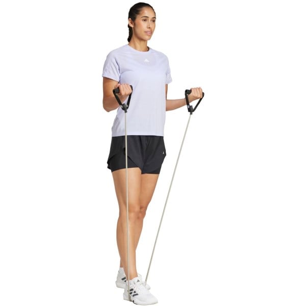 adidas AeroReady Training Essentials Womens Crewneck T-Shirt - Violet Tone/White