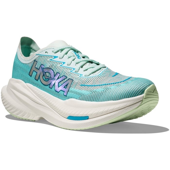 Hoka Mach X 2 - Womens Running Shoes - Snow Melt/Blue Spark