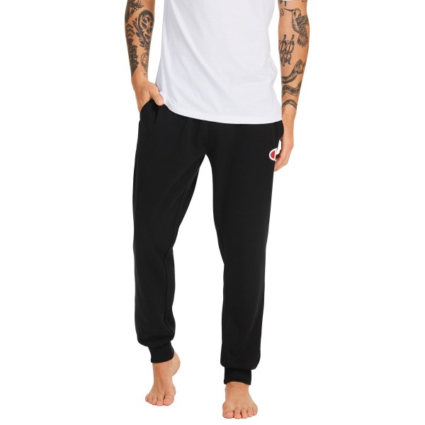 Champion C Logo Cuff Mens Track Pants - Black