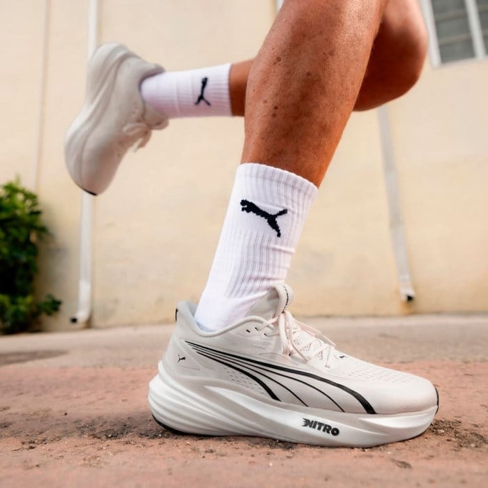 Puma MagMax Nitro 2 - Mens Running Shoes - Warm White/Puma Black - image 7