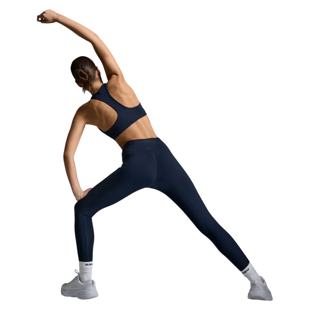 2XU Form Stash Hi-Rise Womens Compression Tights - Midnight/Midnight - image 4