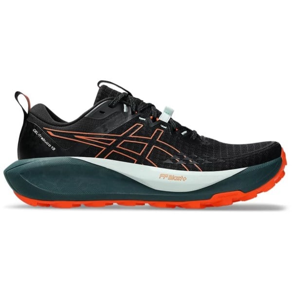 Asics Gel Trabuco 13 - Mens Trail Running Shoes - Black/Nova Orange