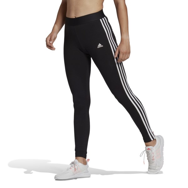 adidas Essentials 3-Stripes Womens Leggings - Black/White